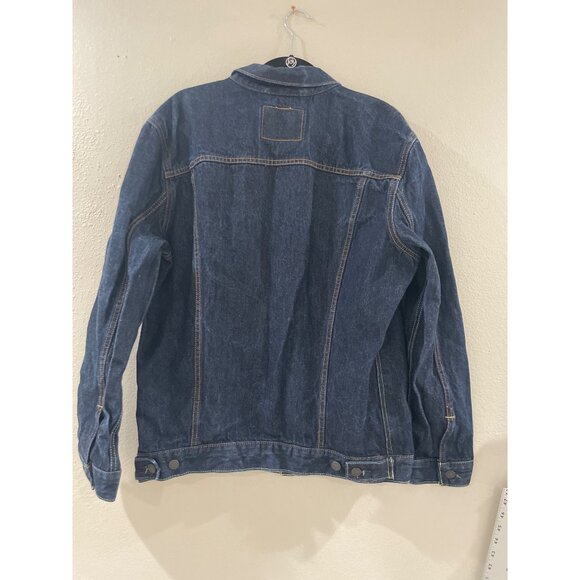 Levis Strauss Casual Button Front Blue Denim Jacket Mens XL front Pockets - Picture 4 of 7